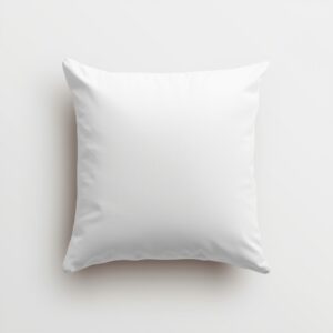 lucid origin create a realistic and high quality image of a blank white pillow for mockup pur 0
